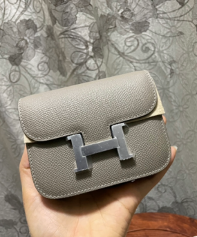 에르메스 콘스탄스백 미니 그레이 은장